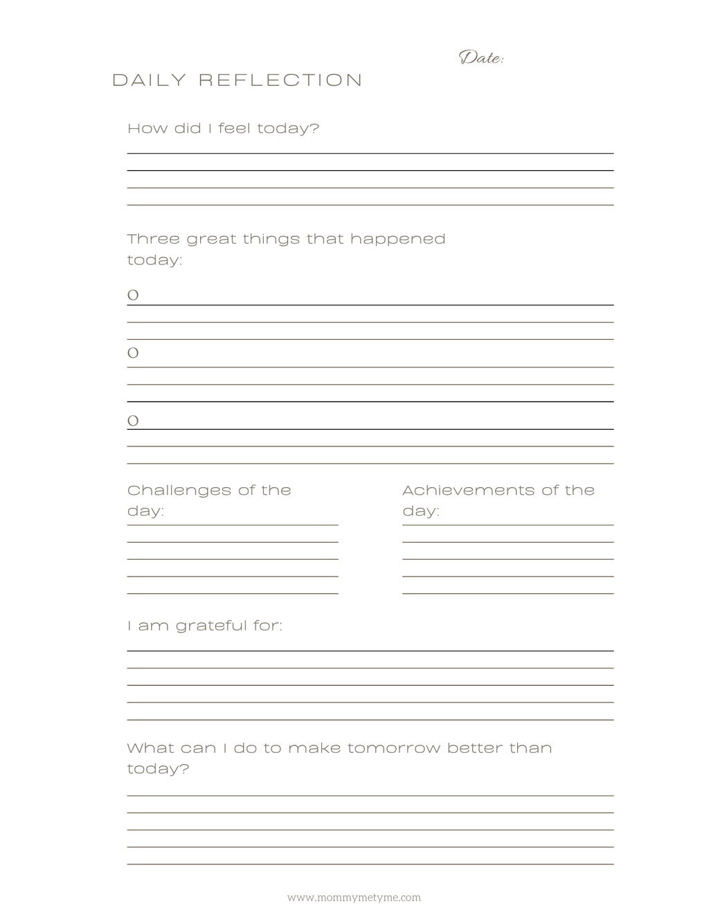 Mommy Me-Tyme Daily Planner & Journal