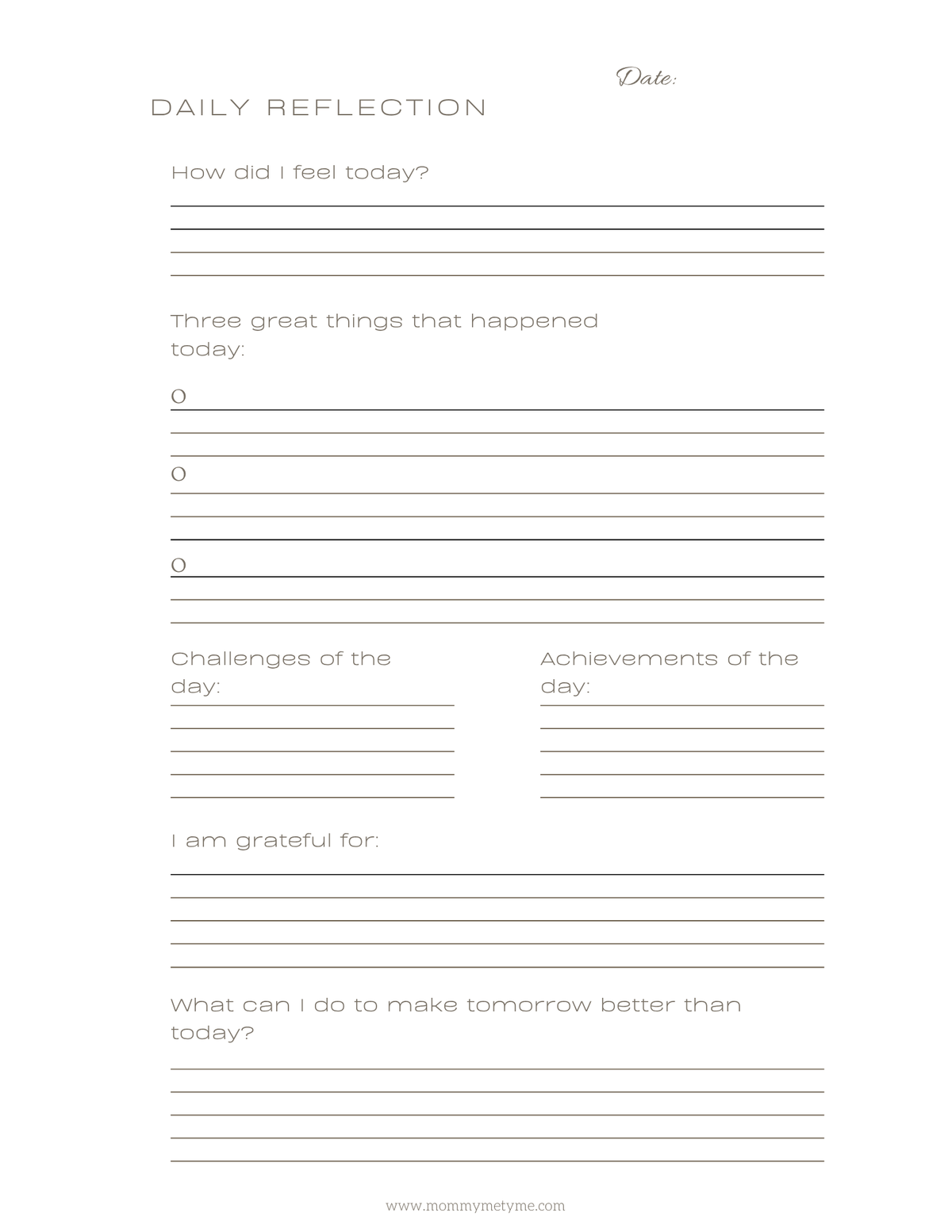 Mommy Me-Tyme Daily Planner & Journal